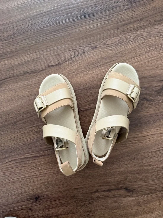 UGG Beige Tan Dual-Strap Espadrille Sandals - Picture 1 of 2